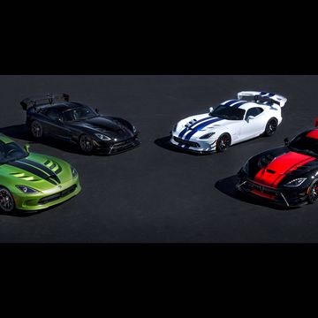 With four of the five final edition Dodge Vipers shown, it reminds us that the Viper's end is near.