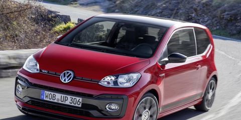 The 2018 Volkswagen Up GTI comes with a 1.0-liter three-cylinder making 114 hp and 147 lb-ft of torque.