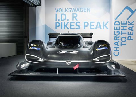 Volkswagen's Pikes Peak Hill Climb entry is the I.D. R Pikes Peak -- a 680-hp, two-motor battery electric racer.