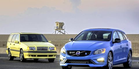 The 2015 Volvo V60 Polestar continues the tradition of fast Volvo wagons started by the 855 T-5R.