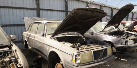 Volvo 244 will be shipping containers soon.