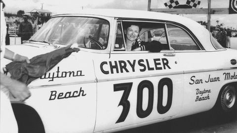 Vicki Wood dominated the Daytona Beach time trials circuit in the late 1950s and early 1960s.