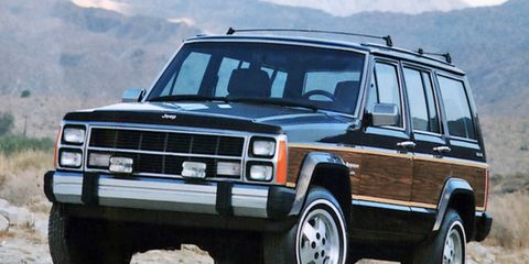 The woody-sided Wagoneer was a pricey way to get into Cherokee ownership, but we wouldn't mind one of these today.
