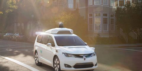 Fiat Chrysler provided Google Waymo with 100 Pacifica Hybrid minivans for self-driving testing.