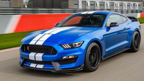 Velocity blue is a new color option on the 2019 Ford Mustang Shelby GT350.