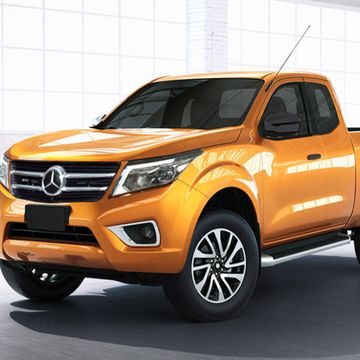 The upcoming Mercedes-Benz pickup, possibly called X-Class, will use the Nissan Navara platform, as shown in this rendering.