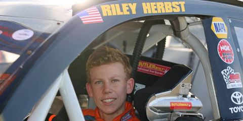 Riley Herbst is contending for the ARCA championship despite missing the season-opener at Daytona International Speedway.