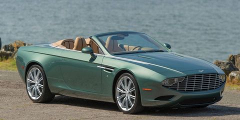 The spyder was built alongside a similarly-styled coupe for the Aston Martin centennial celebrations in 2013.