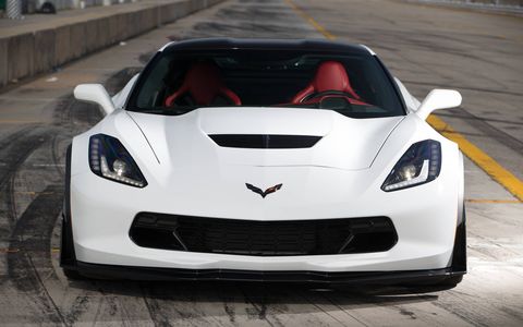 A unique hood and grille, as well as flared fenders, differentiate the Z06 from mere Stingrays.