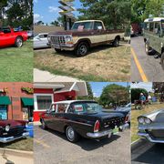 Just six of the many cars for sale on Woodward Ave. during the 2019 Woodward Dream Cruise.
