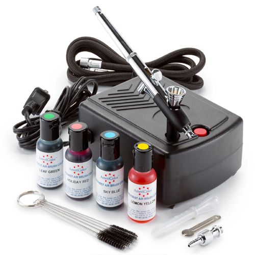 PointZero Cake Airbrush Decorating Kit - Airbrush, Compressor and