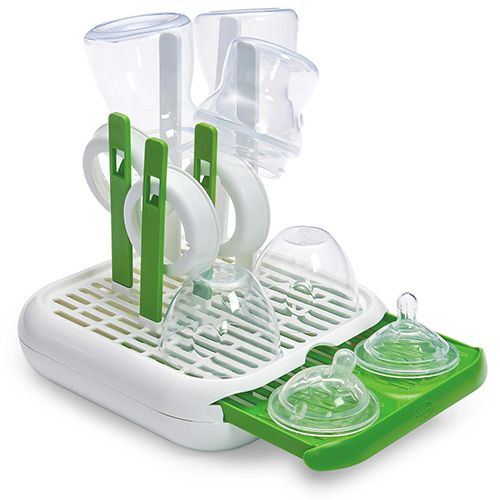 Chiloskit Baby Bottle Drying Rack Countertop Dish Drainer Kitchen