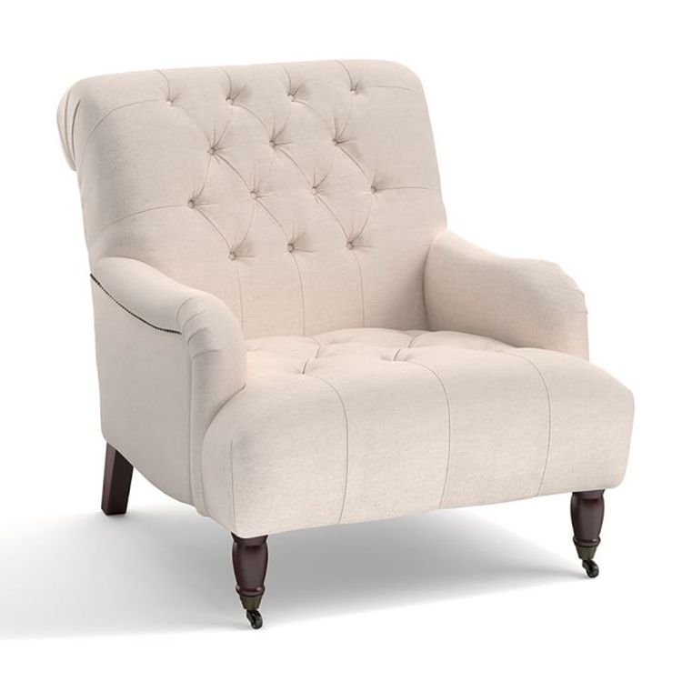 Kyoto bianca best sale cream linen chair