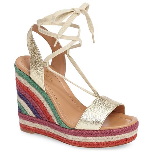 Kate spade hot sale flamingo wedges