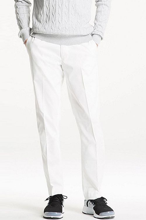 Off-White Belted Sortino Pants in Pure Cotton | SUITSUPPLY US