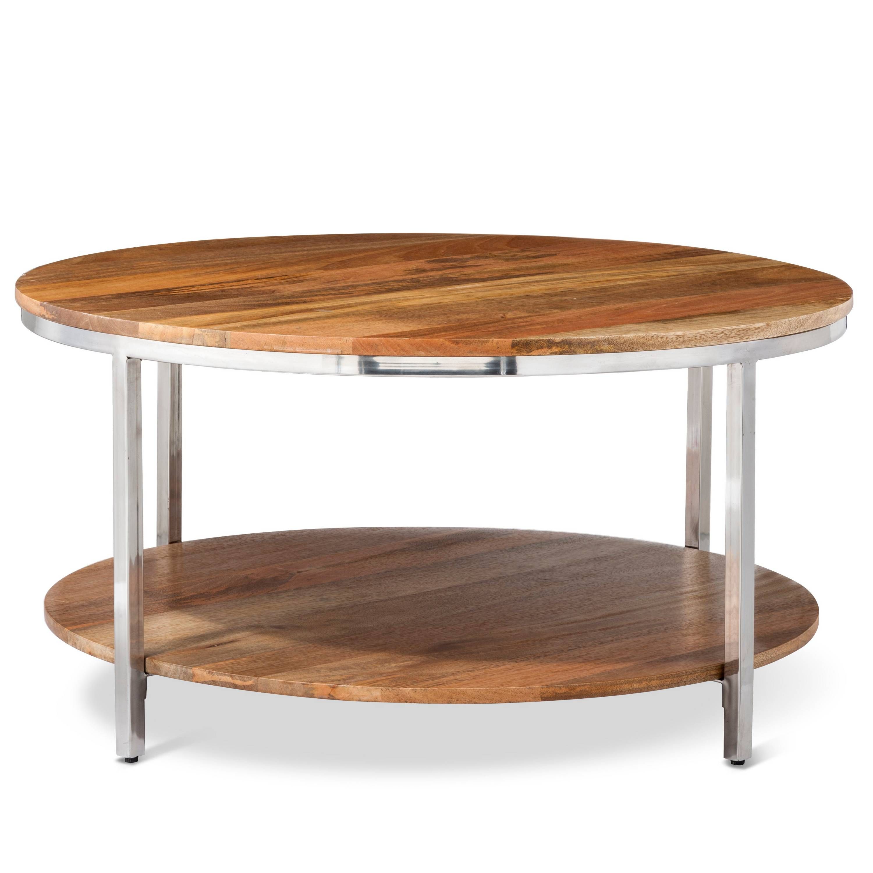 Threshold round deals coffee table