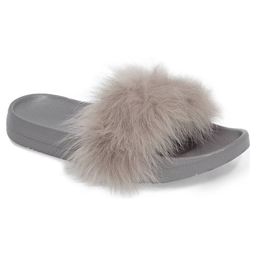 Ugg royale hot sale fur slide