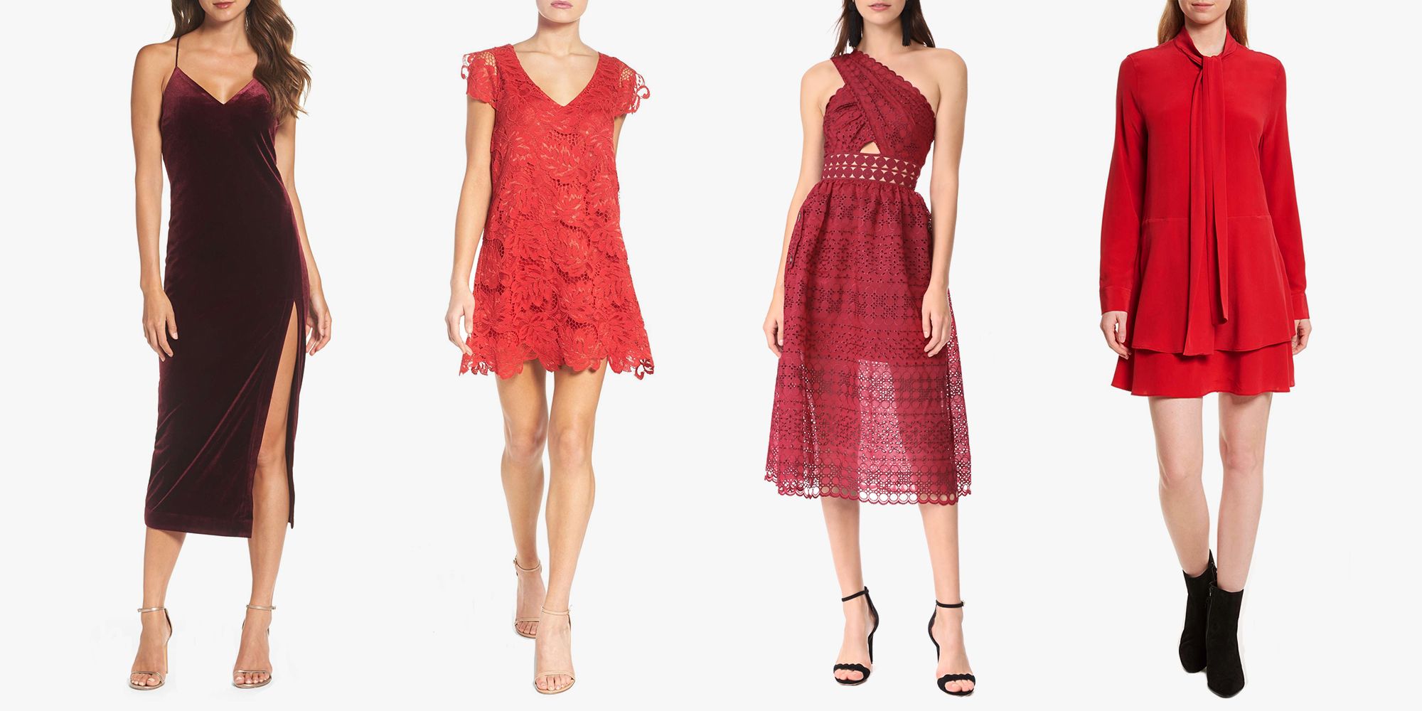 11 Best Red Dresses for Women in 2018 Little Red Cocktail Dresses We Love