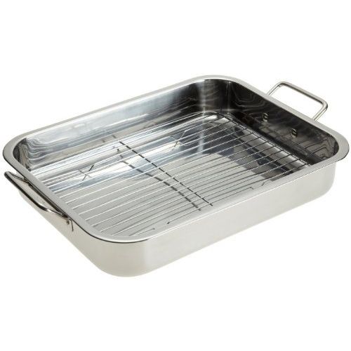 Imperial Home 16'' Carbon Steel Roasting Pan with Rack & Reviews