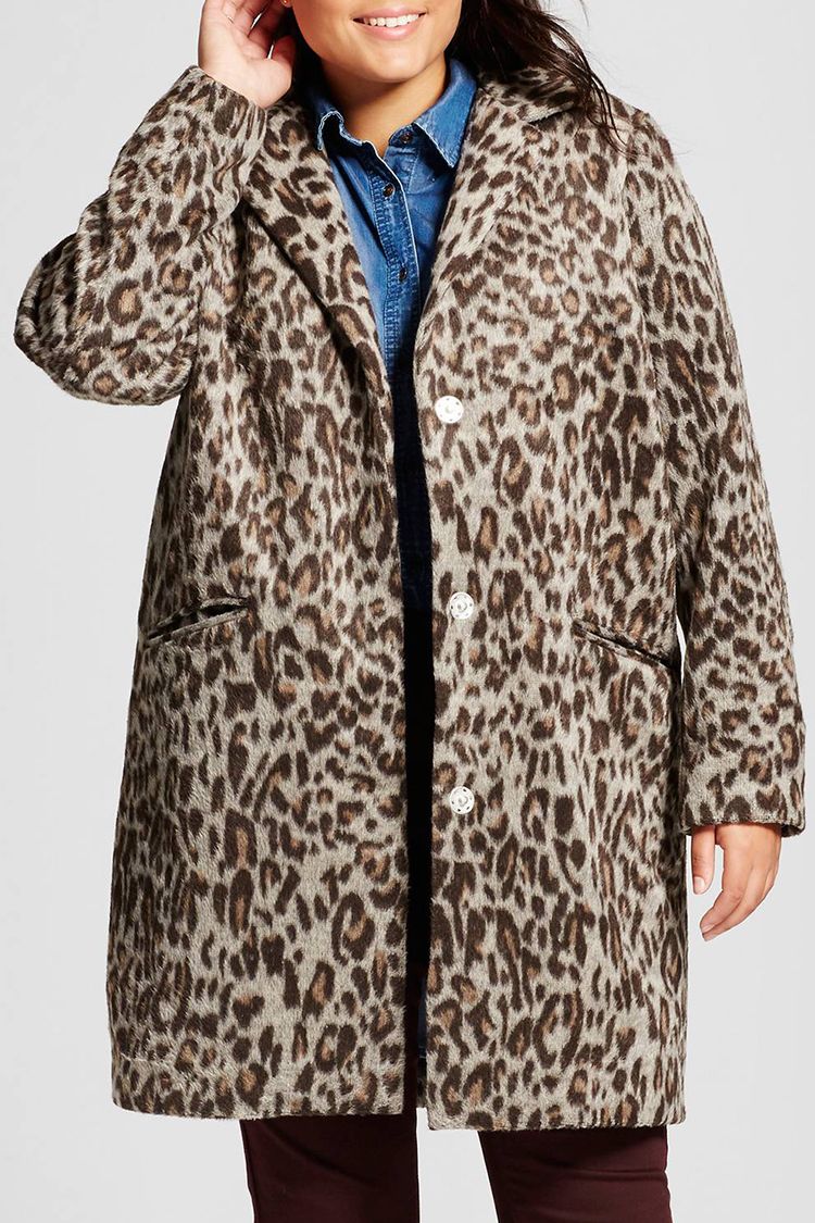 Target leopard outlet print coat