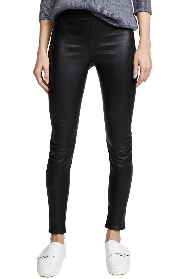 Maddox Vegan Leather Legging In Perfect Ruby | Alice And Olivia