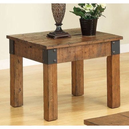 15 Best Rustic End Tables In 2018 Modern Country Wood Country Wagon Rustic End Table