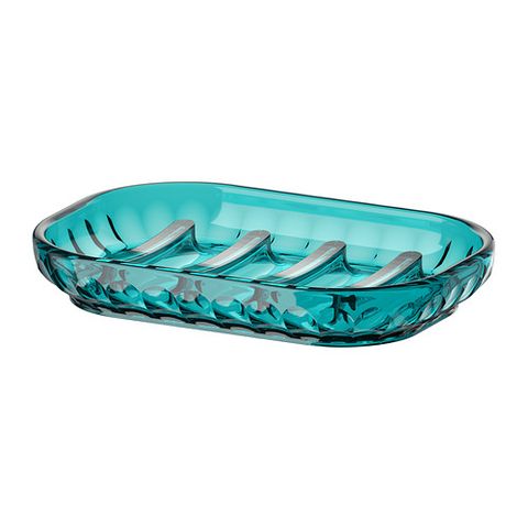 ikea svartsjon turquoise glass soap dish