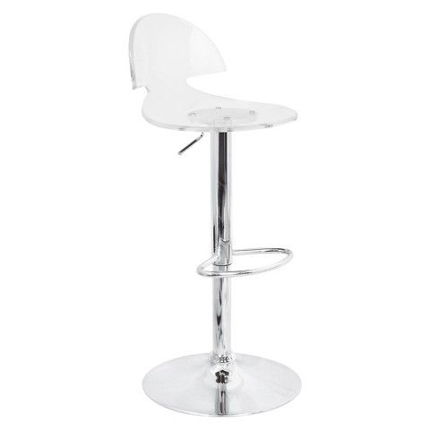 target lumisource venti 32 inch barstool clear