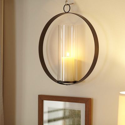 Hanging wall sconces for outlet candles