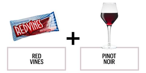 <p>A Pinot Noir will round out Red Vines' strawberry flavors, according to Robinson. (And if you're tempted, we give you total permission to drink wine through the straw because why not?)</p><p><strong>Recommended wine: </strong>ONEHOPE Pinot Noir</p>