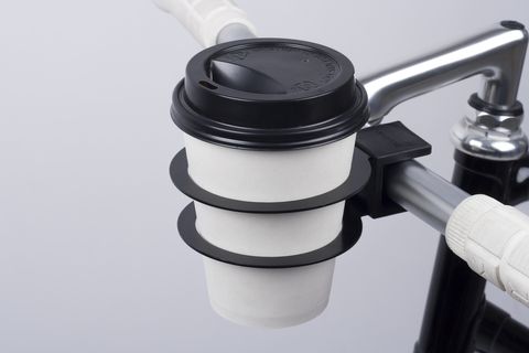 Product, Bicycle accessory, White, Black, Grey, Bicycle handlebar, Metal, Steel, Cylinder, Plastic, 