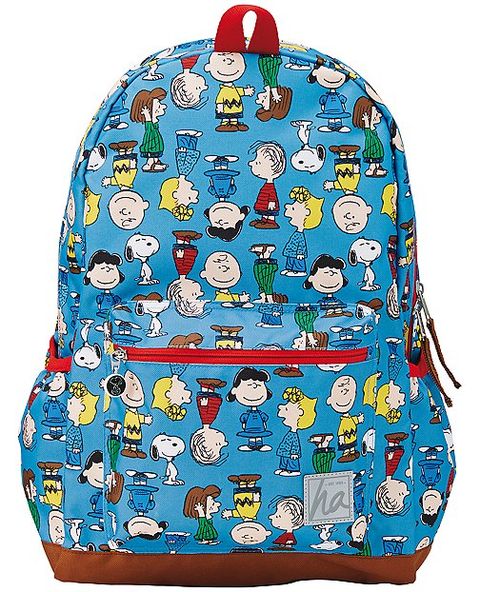 hanna andersson blue peanuts backpack