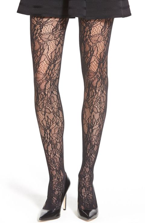 wolford clair lace tights