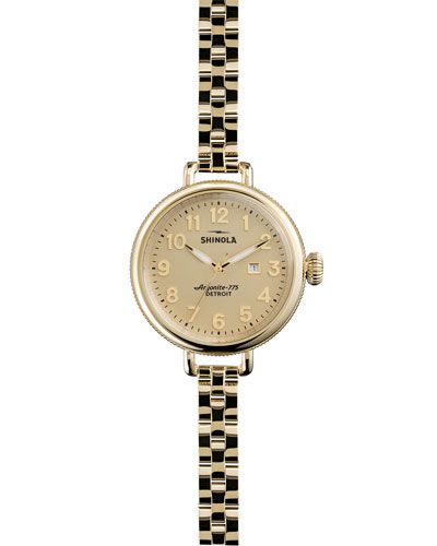 shinola birdy golden watch 34mm