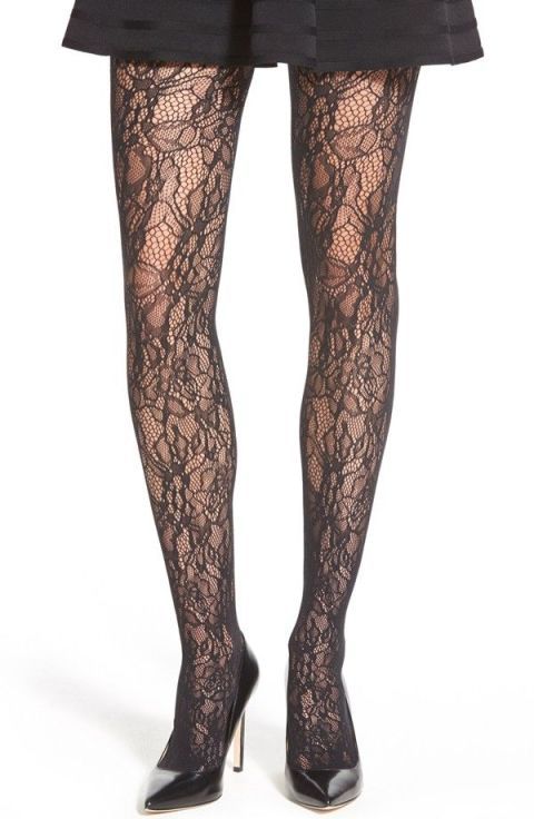 12 Best Patterned Tights for 2018 - Patterned Black Tights and Stockings