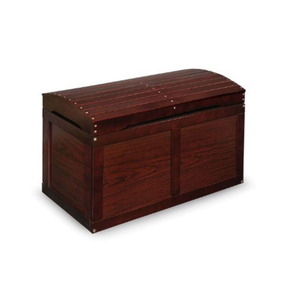 wooden toy box with cushion top