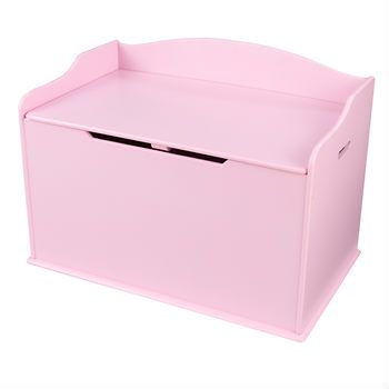 kidkraft austin toy box in pink