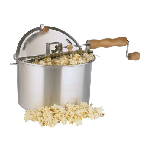 <p><em><strong> $30, <a href="http://www.cabelas.com/product/Cabelas-Whirley-Pop-Popcorn-Maker/1421077.uts?productVariantId=3294496&srccode=cii_17588969&cpncode=42-109040954-2&WT.tsrc=CSE&WT.mc_id=GoogleProductAds&WT.z_mc_id1=03545570&rid=20 ">cabelas.com</a> </strong></em></p><p> No movie night is complete without a bowl full of fresh, hot, buttery popcorn. Cranking this unit's handle rotates the stainless steel rod, stirring kernels for optimum results. This popcorn maker prepares up to 6 quarts in just three minutes. </p>