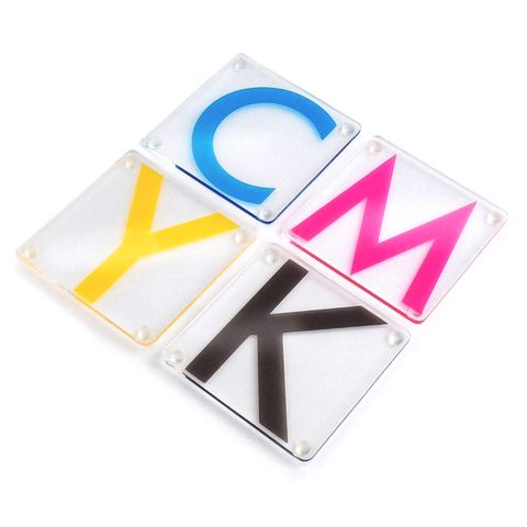 Pop Chart Lab CMYK Color Coasters