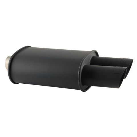 dc sports stealth series oval dual tip muffler