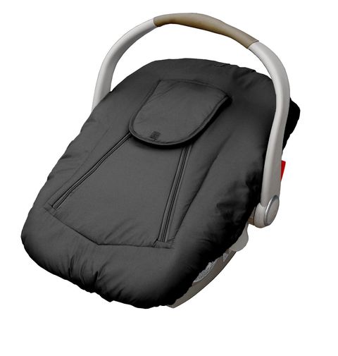 jolly jumper arctic sneak-a-peak infant car seat cover black