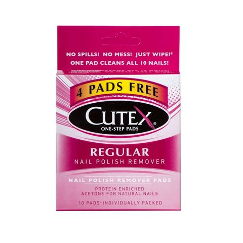 cutex nail polish remover pads