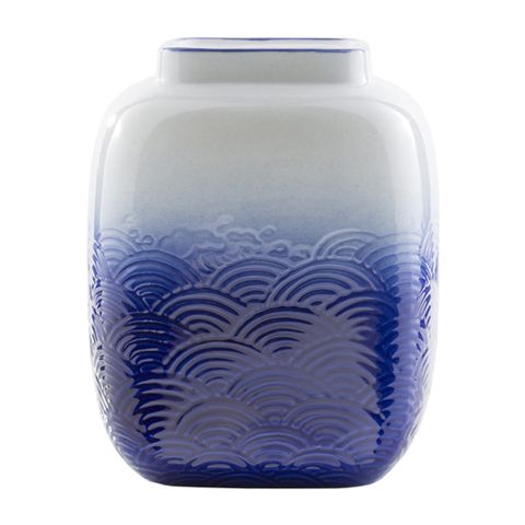 gilt surya small azul vase