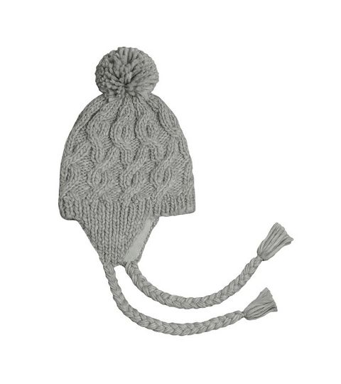 target fleece knit trapper hat in gray