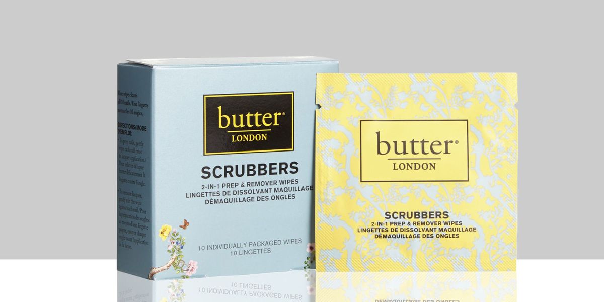 Butter London scrubbers nail polish remover wipes