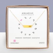 Dogeared Aquarius zodiac necklace