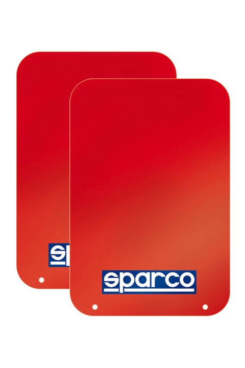 Sparco Red Rally-Style Mud Flaps