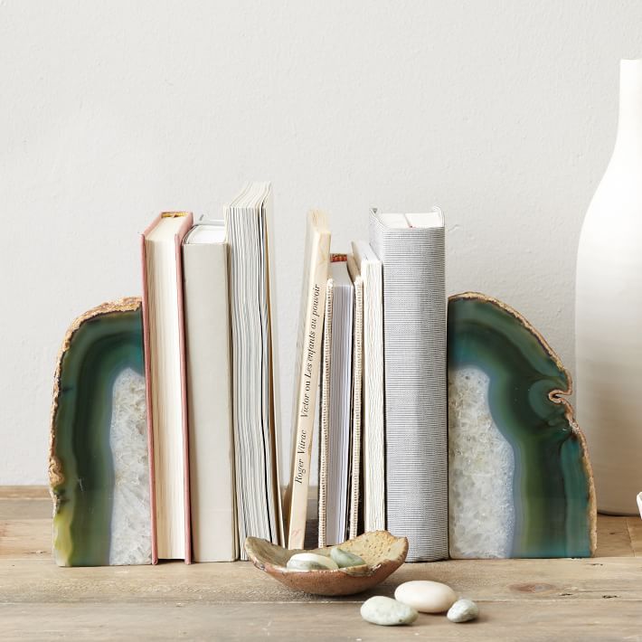 west elm marble bookends