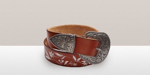 Western leather belts