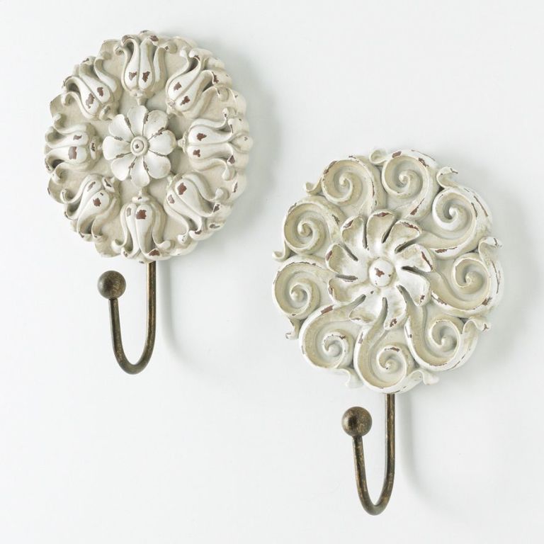 12 Decorative Wall Hooks In 2018 Best Walls Hooks For Every Room   Square 1452190624 Kohls New View Floral Wall Hook Set 